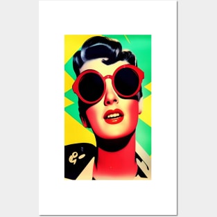 Popart Popculture Loving Lady Posters and Art